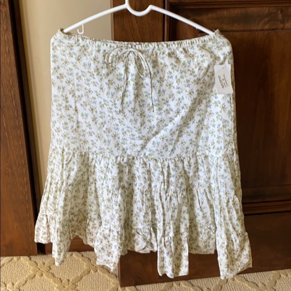 White cotton skirt